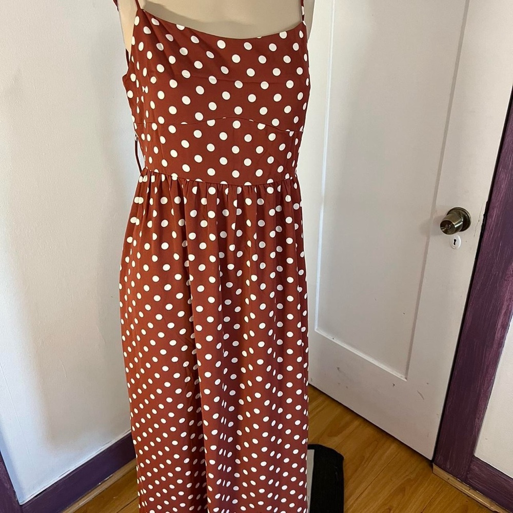 Summer dress polka dot design 
Size Medium